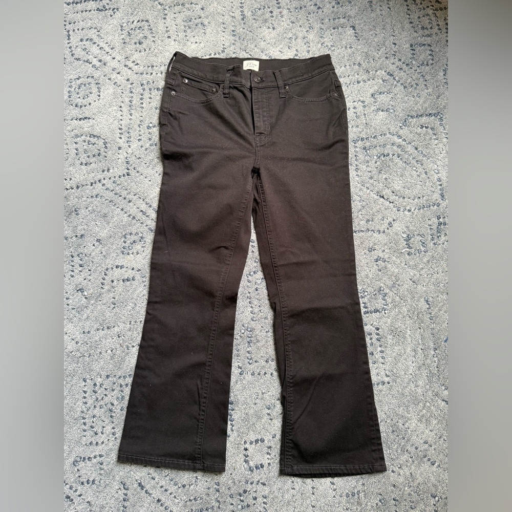 J. Crew 29 Women’s 9” Billie Demi Boot Crop Black Jeans